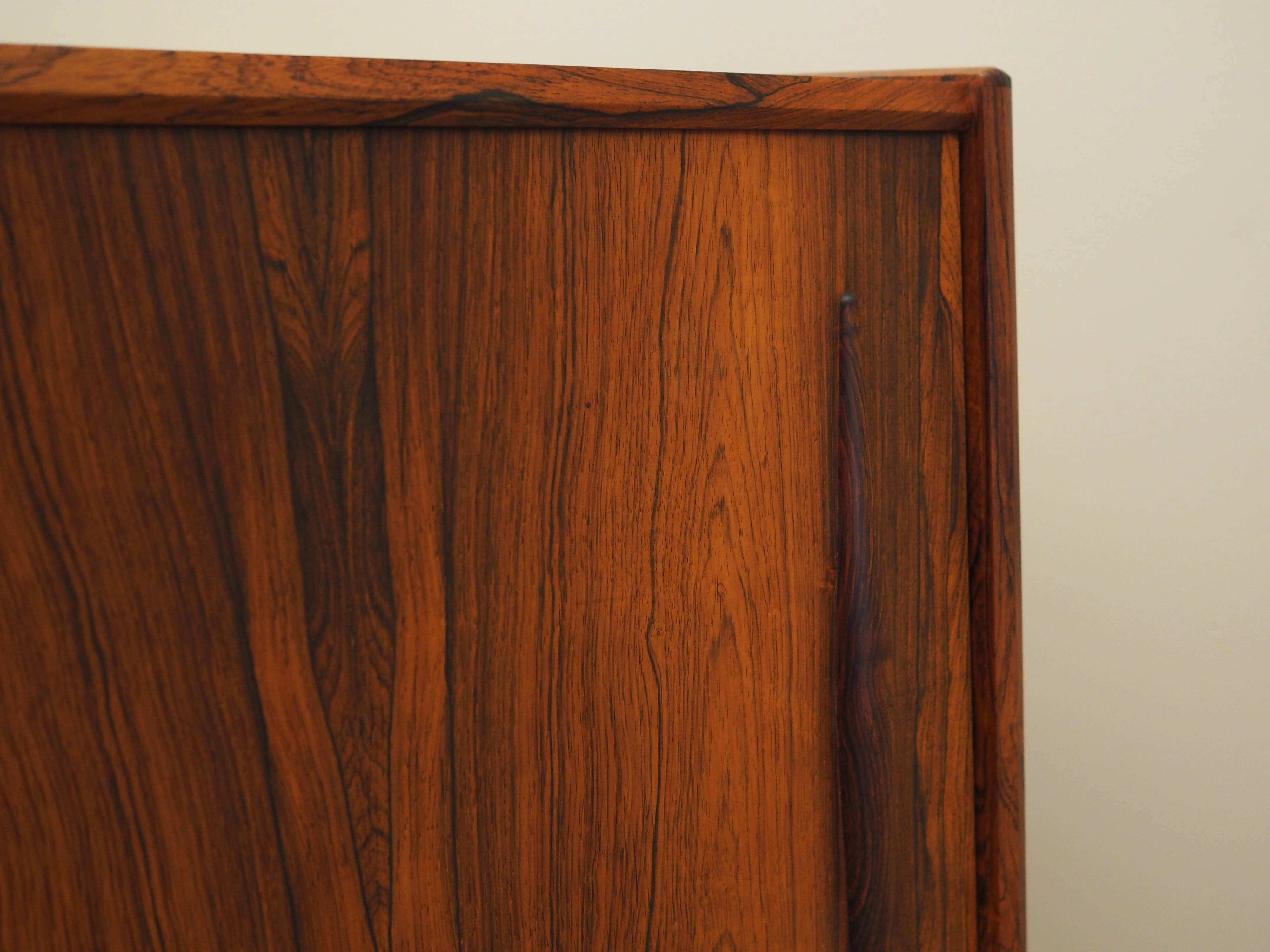 Rosewood highboard, Danish design, 1970s, production: Denmark