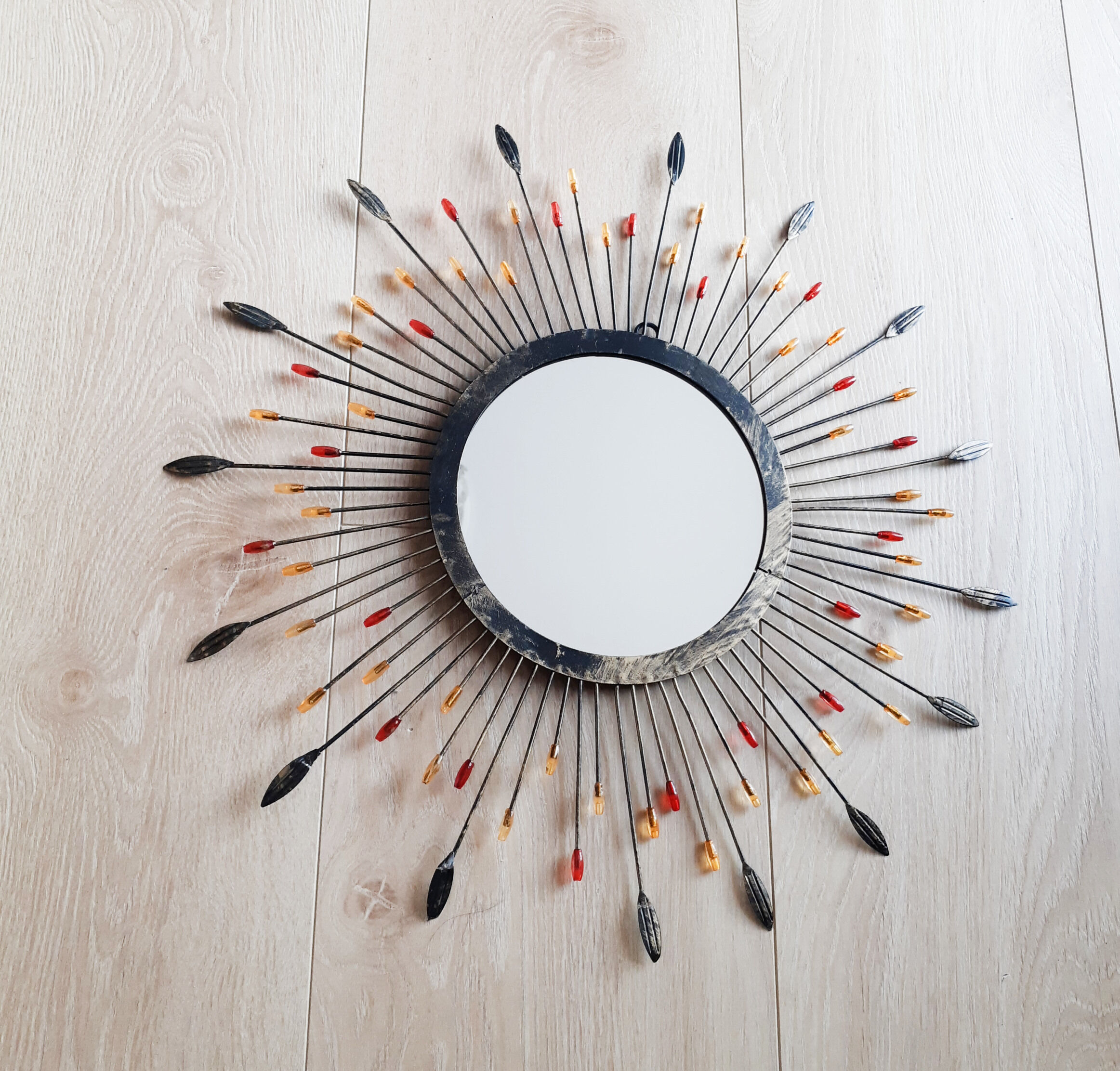 Metal sun mirror , 43 cm