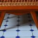 Wooden and rattan dresser