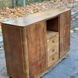Louise Art Deco Buffet in Walnut Wood, 1950, 140cm