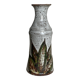 Edmond Guizol's glazed pyrite stoneware vase in Vallauris circa 1960