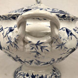 Soupière Creil & Montereau motif Flora