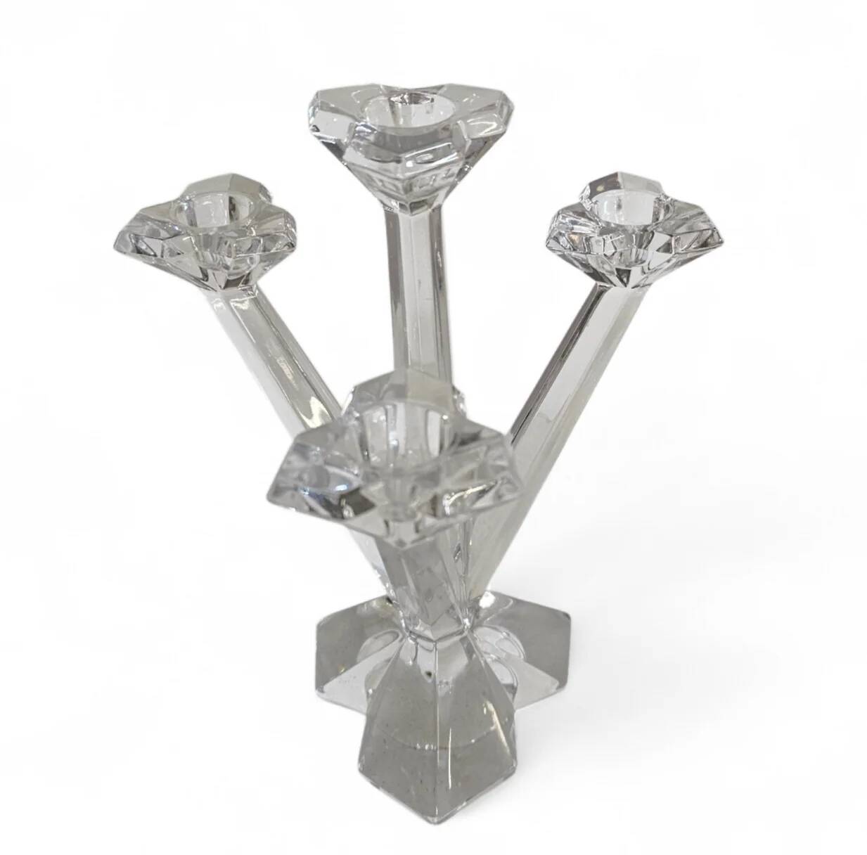 2 x four-armed candlesticks, Opera pattern by Villeroy & Boch, 1997-2001