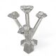 2 x four-armed candlesticks, Opera pattern by Villeroy & Boch, 1997-2001