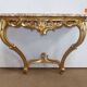 Wall Console in Golden Wood, Louis XV style – Mid 20th century