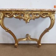 Console murale en bois doré style Louis XV, milieu XXème