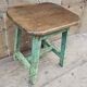 Ancien tabouret -sellette en teck birman