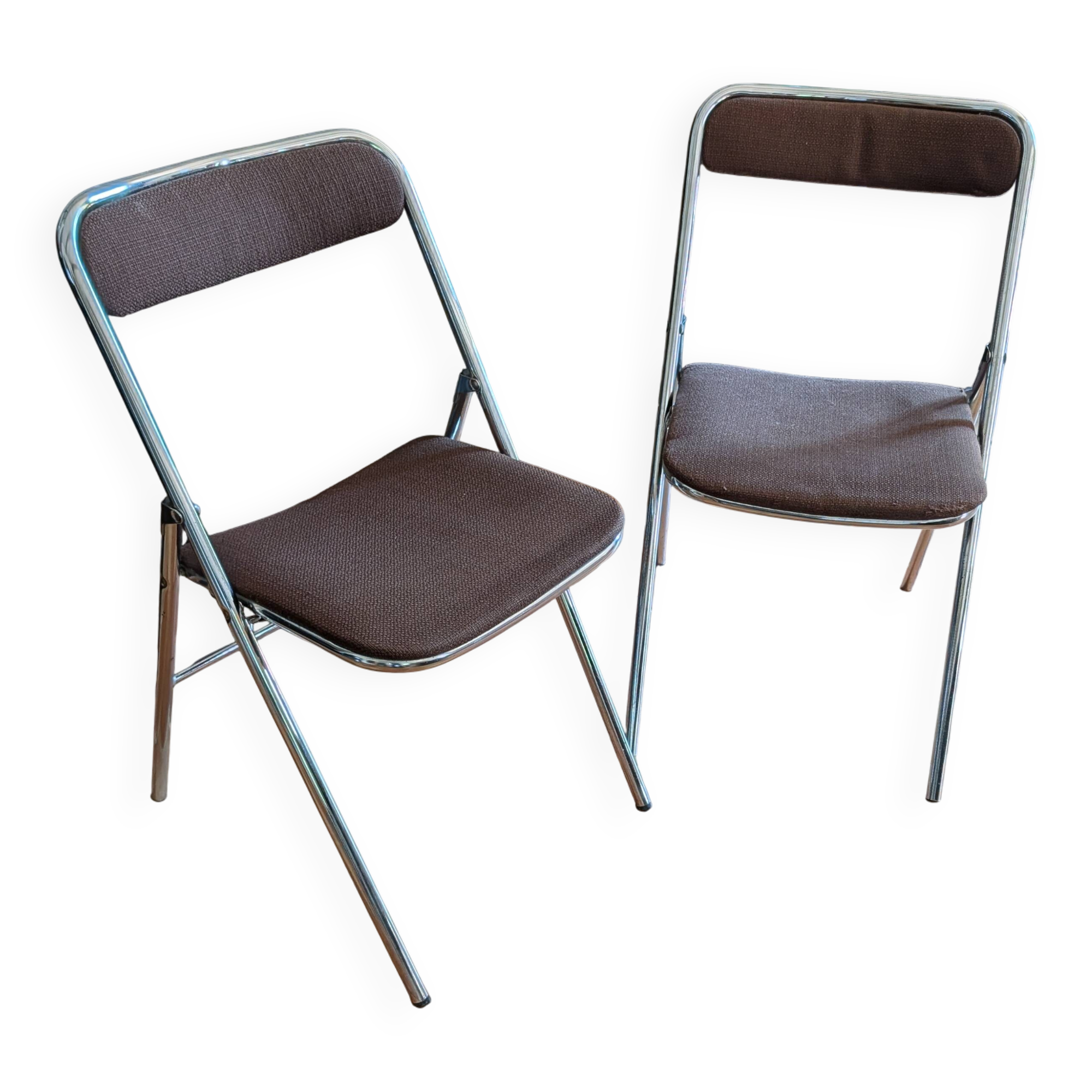 Paire de chaises pliantes Jean Sauvignet