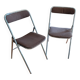 Paire de chaises pliantes Jean Sauvignet