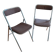 Paire de chaises pliantes Jean Sauvignet