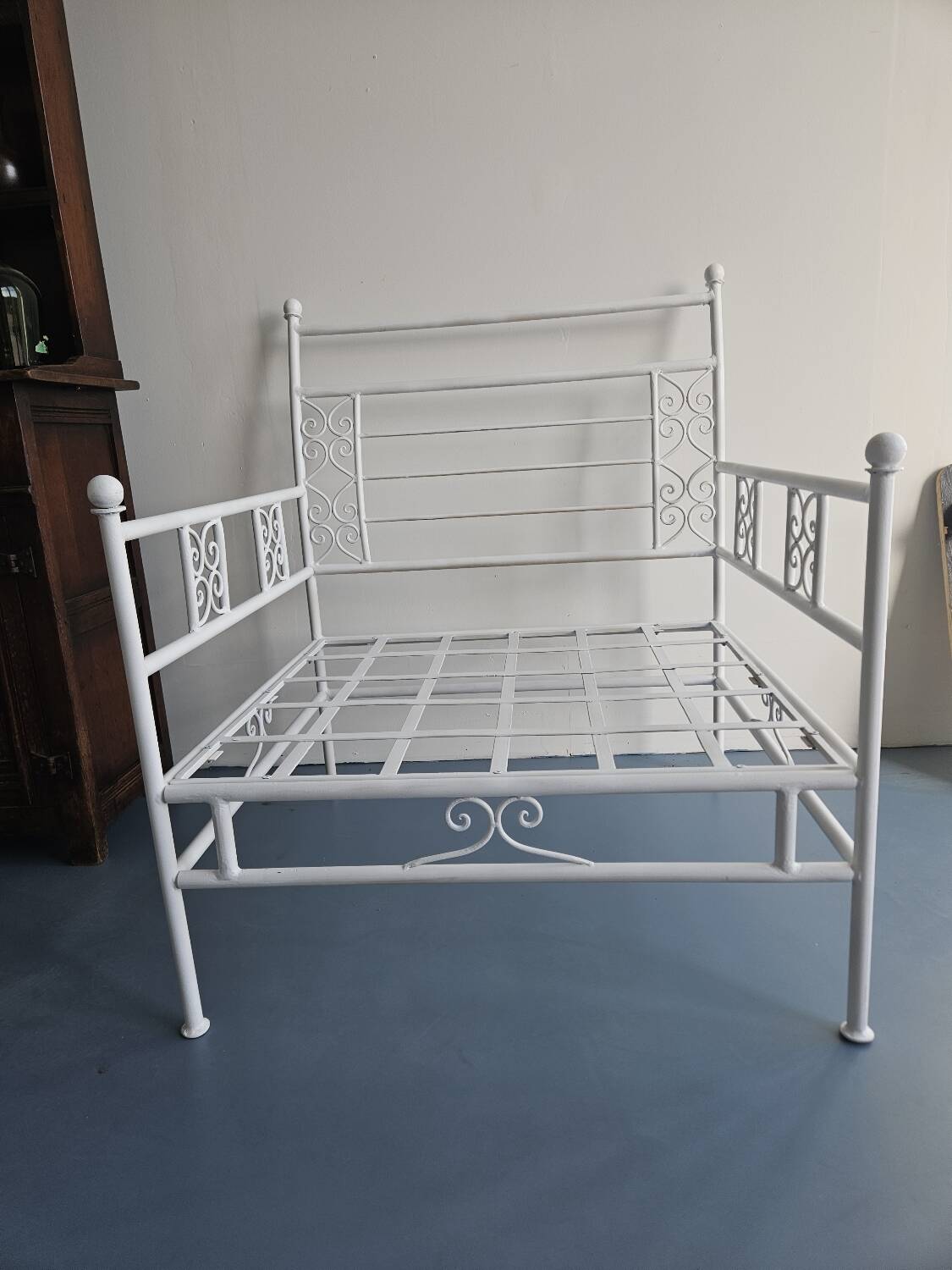 Authentic wrought iron armchair