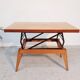 Table basse vintage relevable portefeuille Albert Ducrot