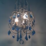 Vintage italian cage chandelier c1940