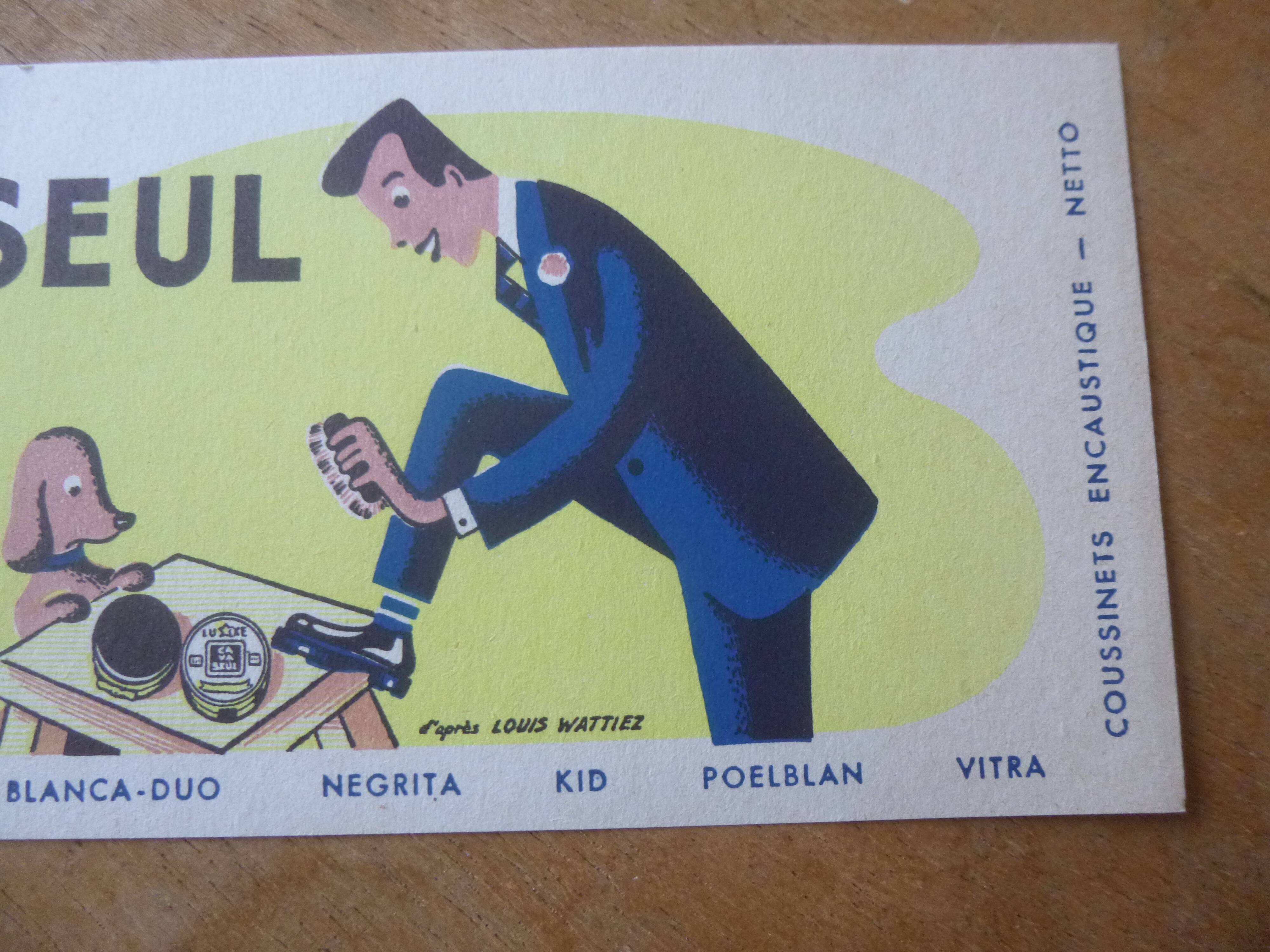 1950s advertising poster Shoe polish