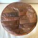 Patchwork leather pouf from the 70s and 80s