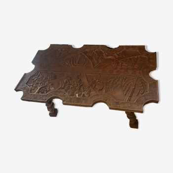 Africanist carved wooden table