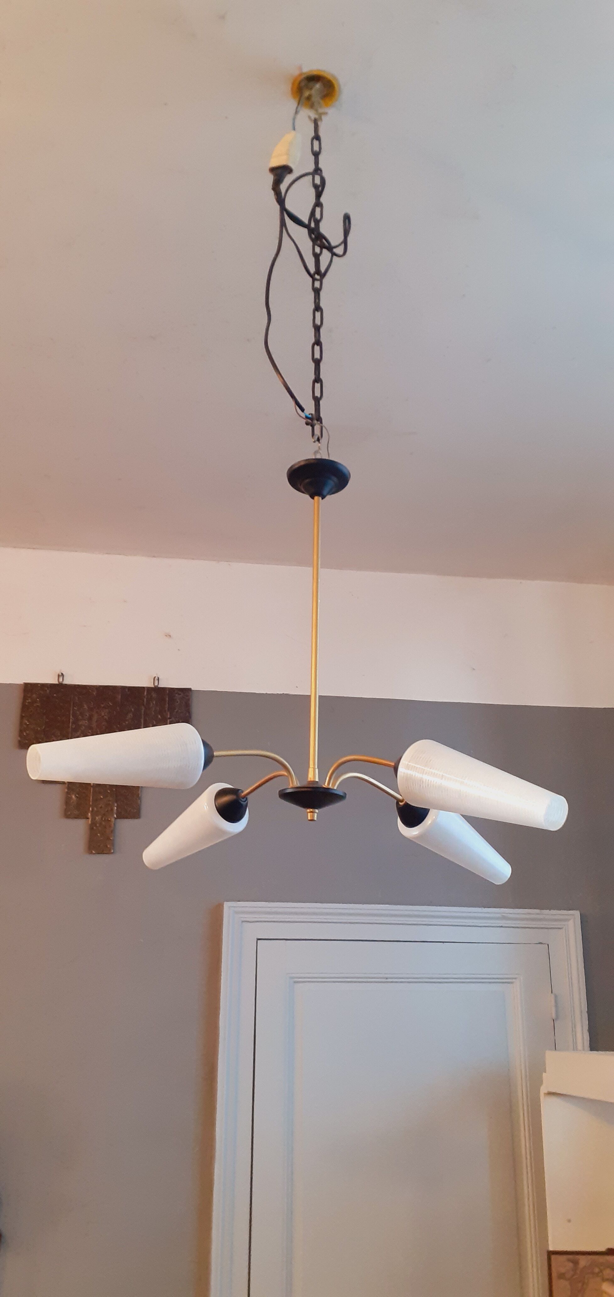 Reed chandelier year 60