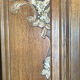 Armoire bois vintage art déco miroir