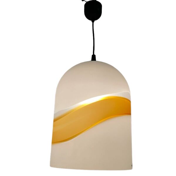 Lampe suspendue en verre de Murano Veart des années 1970