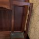 Cloakroom with walnut coat holder