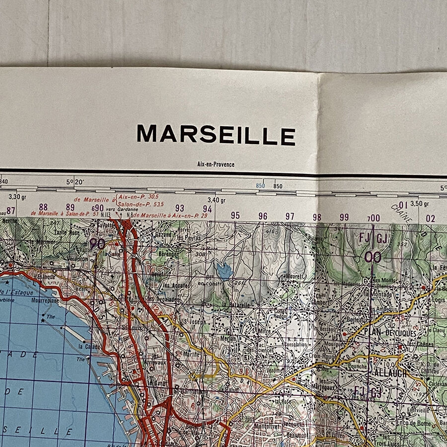 Map Marseille 1973