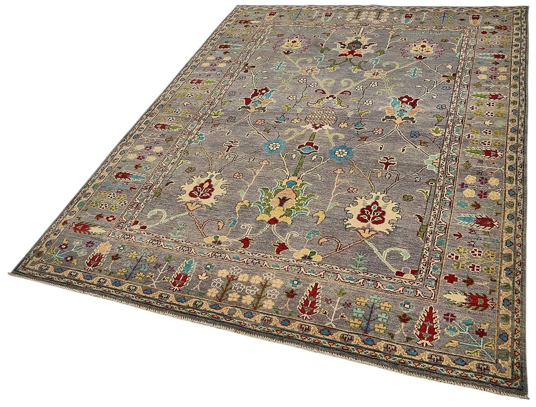 Turkish Handknotted Wool Oushak Rug 164 cm x 236 cm