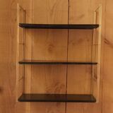 Black metal string shelf, 50s-60s
