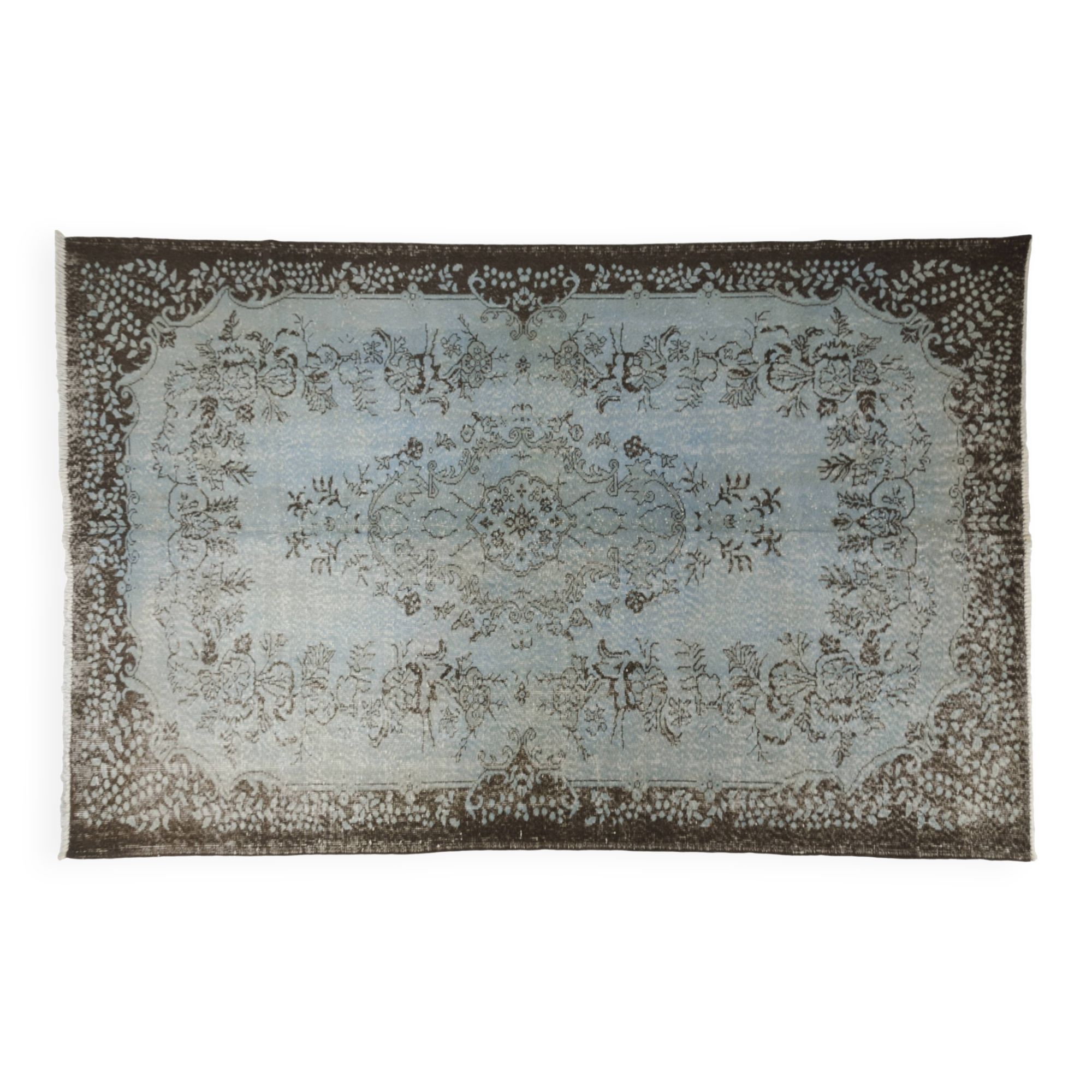 Tapis en laine vintage fait main turc sku v-943