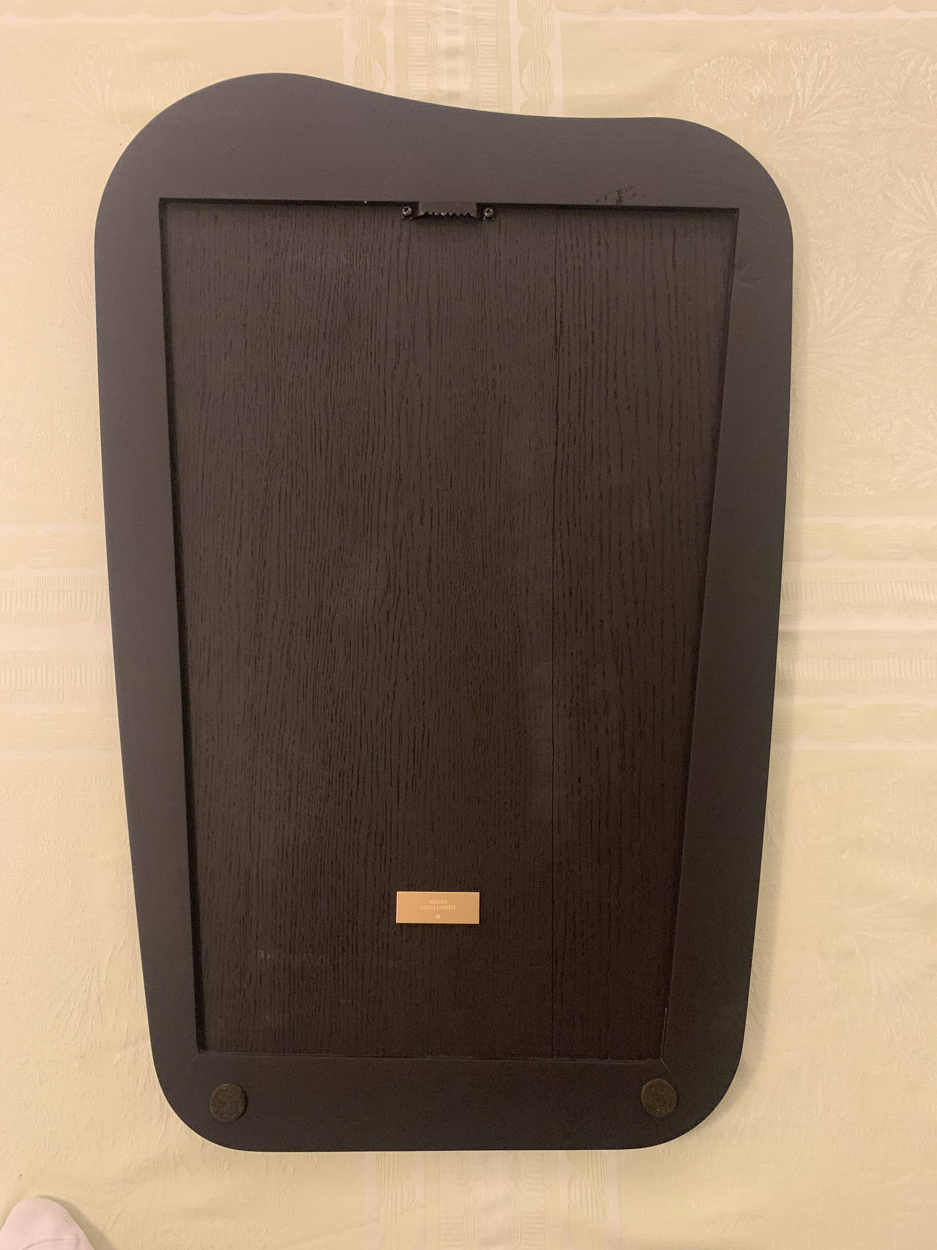 Organic mirror, 50 x 75, black oak, Maison Sarah Lavoine