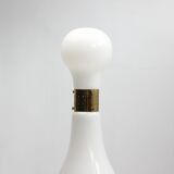 Brillo Floor Lamp in White Murano Glass Attributed to Carlo Nason