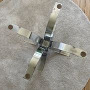 Vintage coffee table in glass and chrome