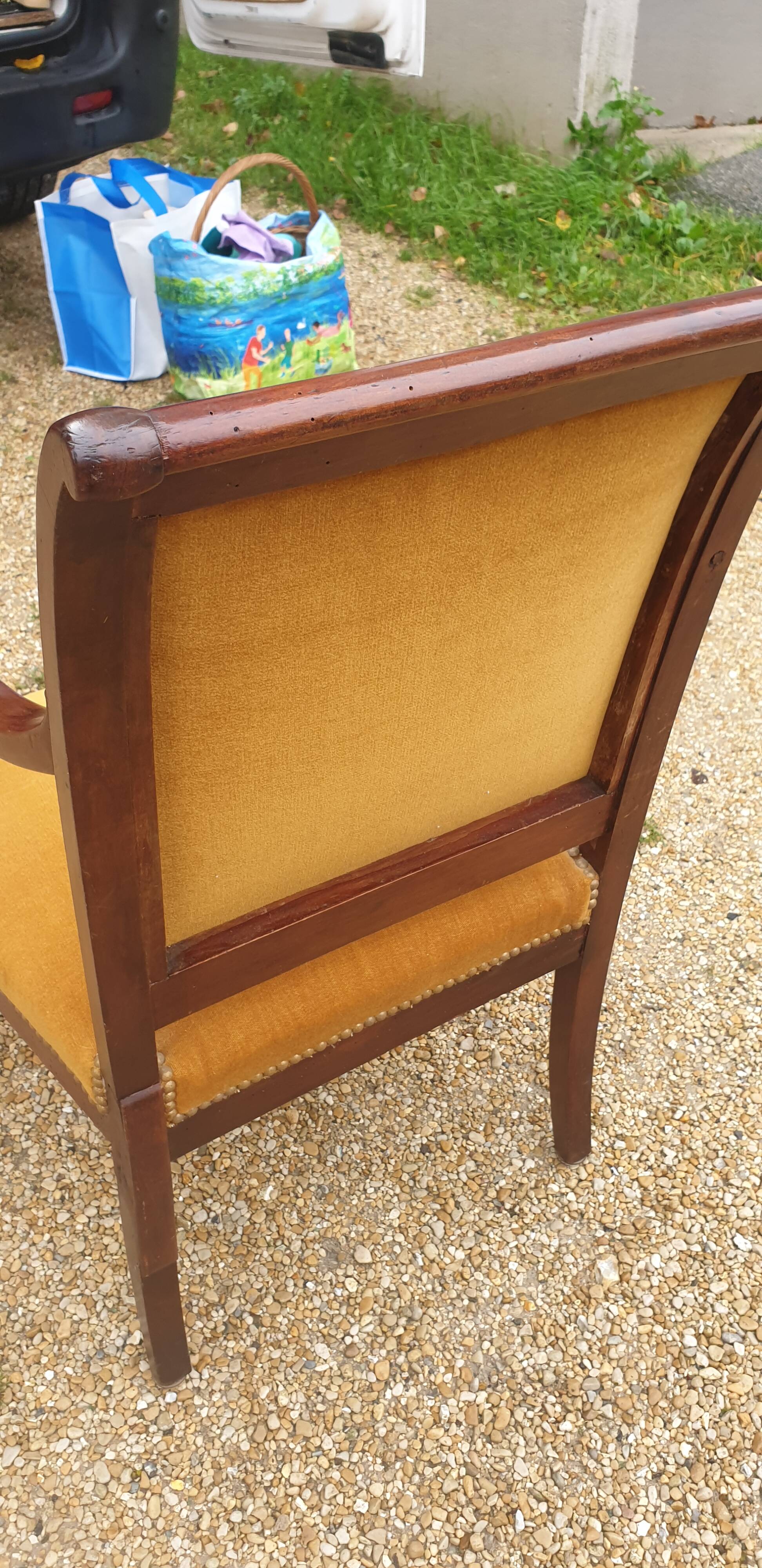 19th century restoration armchair