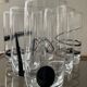 Series of 6 vintage Murano glasses including glass paste