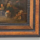 Oil on panel Dutch interior scene Flemish school 19th century