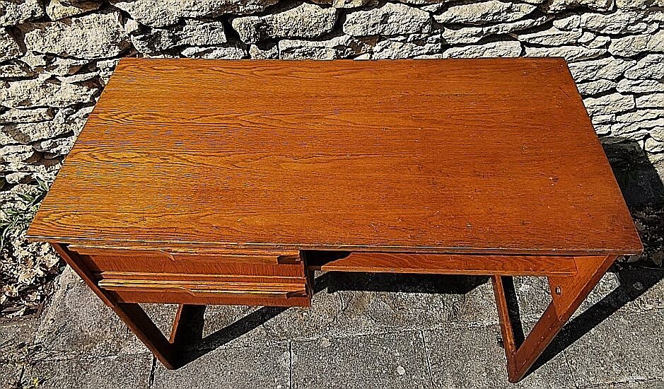 60s Scandinavian design wooden desk