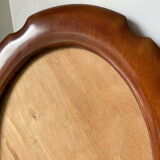 Oval mahogany picture frame