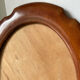 Oval mahogany picture frame