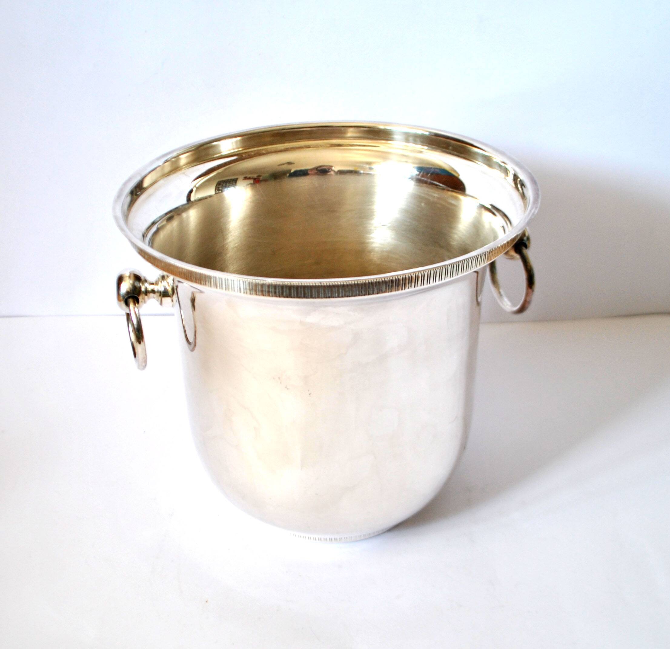 Vintage silver-plated champagne bucket Ice cooler Bar