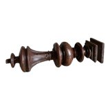Old woodwork baluster lamp base