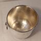 Silver-plated metal table ice bucket with lion head decoration