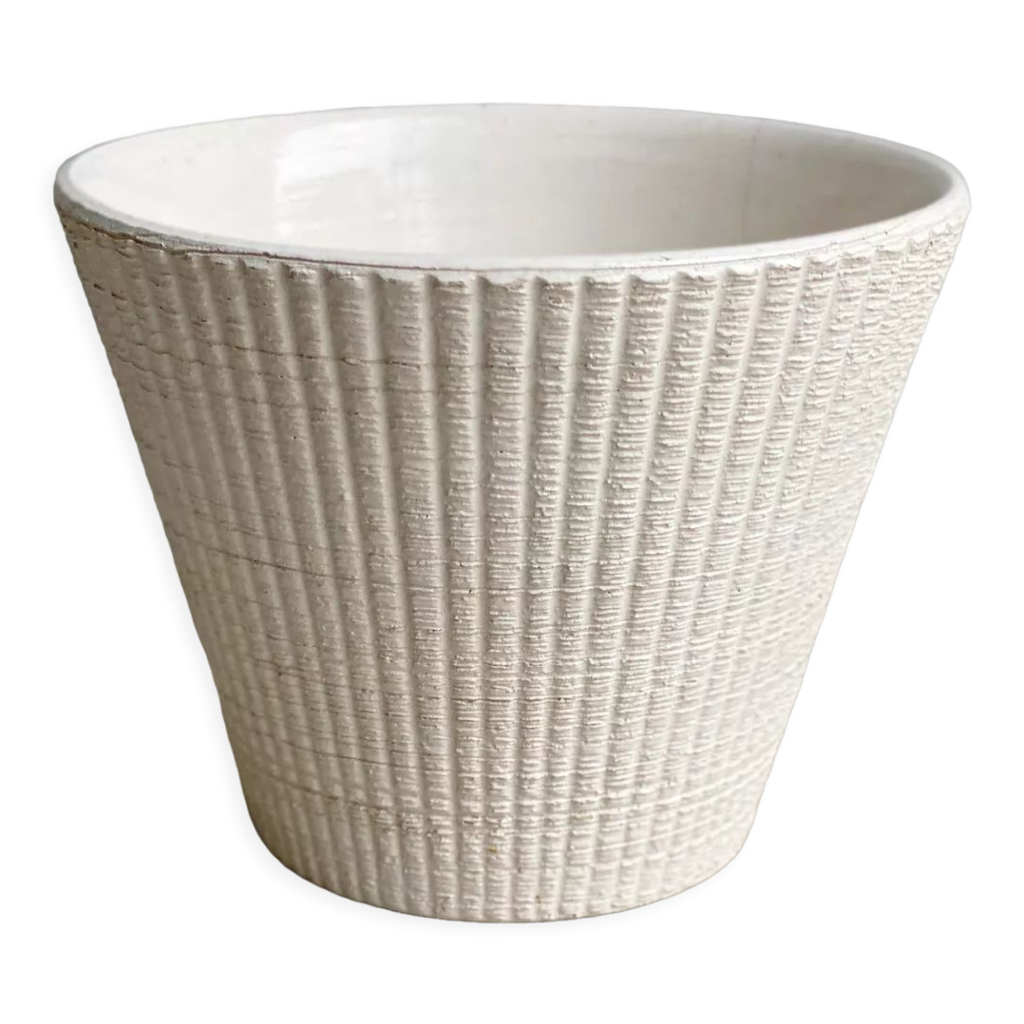 Jardinière en céramique du milieu du siècle / pot de fleurs
