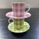 Pair of Vichy decor cups