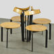 Dutch post modern dining chairs, harvink, 1980s