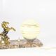 Art Deco table lamp| Horse pitched up