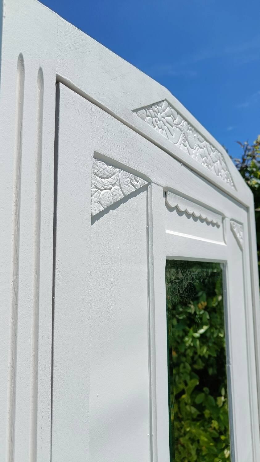 White art deco Parisian wardrobe