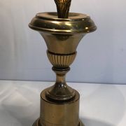 Neoclassical Palm Tree Table Lamp in Brass in the Style of M
