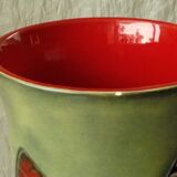 Fernand elchinger ceramic vase, fern model, 1950s