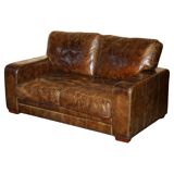 Heritage Biker Halo Soho Vintage leather sofa