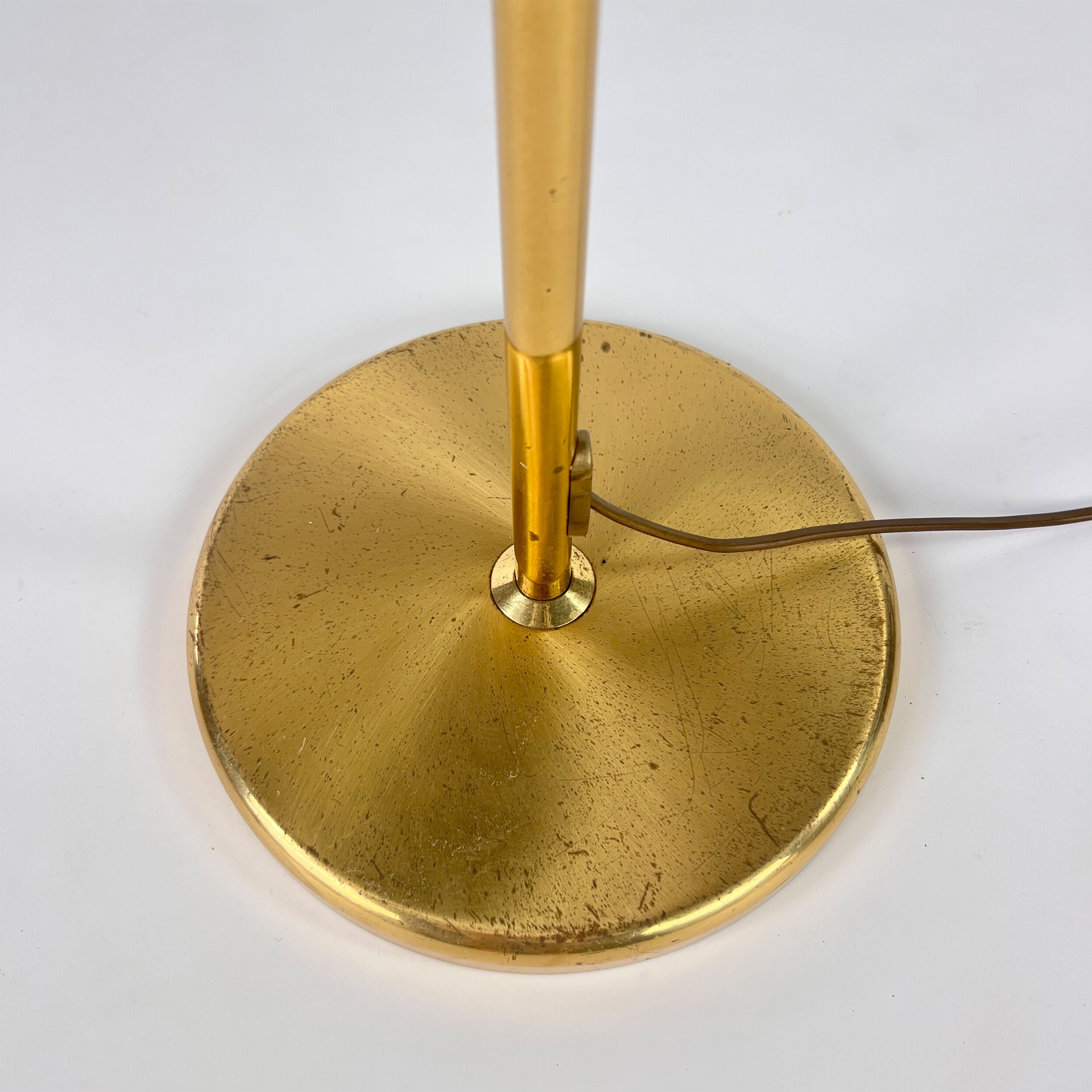 Mid Century Brass and Steel Classical Floorlamp, 1960s