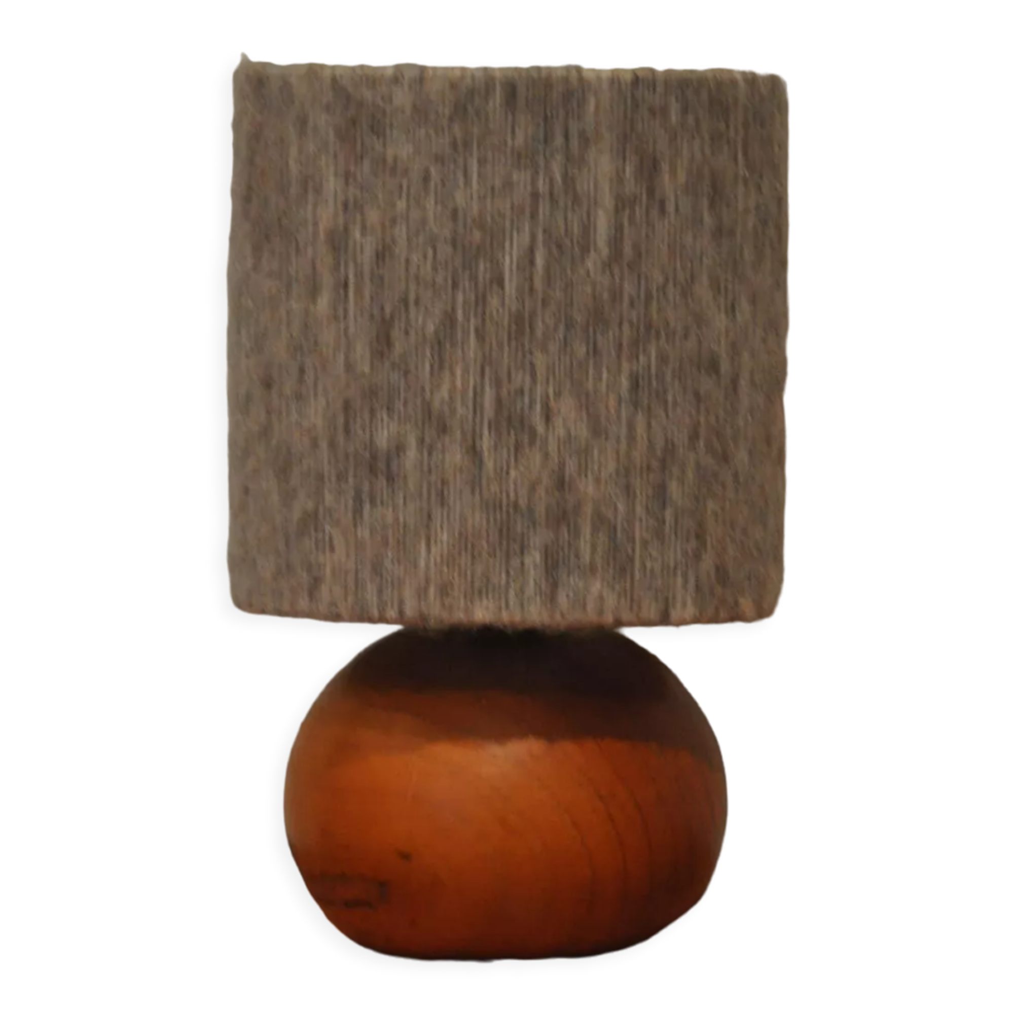 Wood and wool lamp